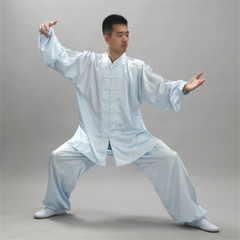 Chinese Kung Fu Uniform Martial Arts Wushu Taiji Suit Milk Silk Unisex Costume