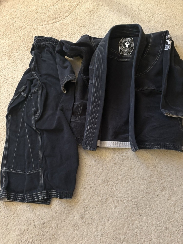 Black Youth Youngster Athletics Gi Size Y-0