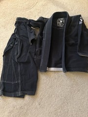 Black Youth Youngster Athletics Gi Size Y-0