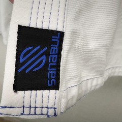 Sanabul Gi Jacket Adult A2 White BJJ Brazilian Jiu Jitsu