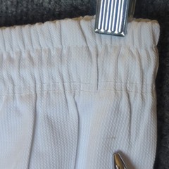 New tekno Taekwondo Uniform Shirt Pants White Belt Size 0 140 cm