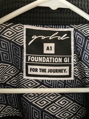 Jiu Jitsu Jacket Gi Black from Gold * Excellent Condition!! A1 100% Cotton