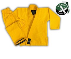 Worios Brazilian JiuJitsu Gi Kimono Yellow Lightweight Pro 2.0 For kids