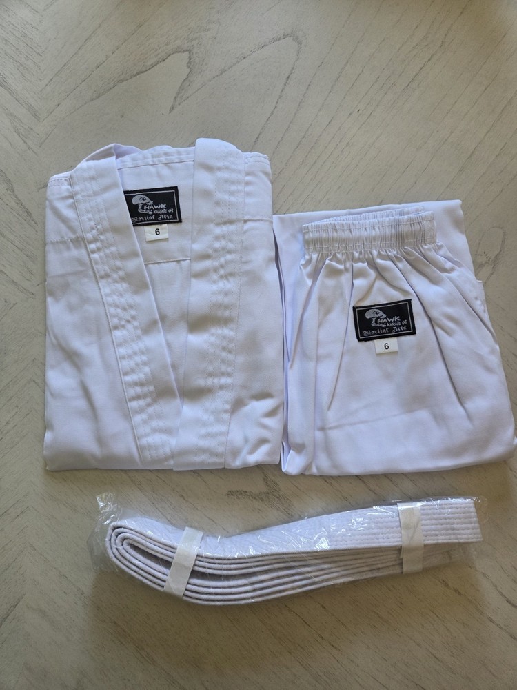 Hawk Sports Karate Uniform with Belt Size 6 Adult