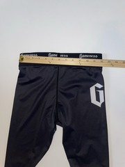 Gameness BJJ Grappling Spats Tights Pants Mens Black Jiu Jitsu MMA No-Gi Small
