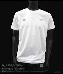 MOOTO KUKKIWON Cool Round T-Shirts WTF Martial Arts White/Black/Navy Taekwondo