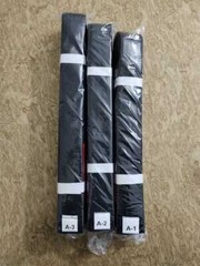 Black jiu jitsu master belt pearl weave bjj belts set of 3 belts A1, A2, A3.