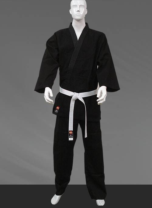 KANKU Karate Uniform Black 12 oz Heavy Weight Martial Arts