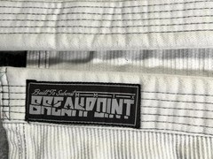 Break Point SKMA Warrior Jiu-Jitsu Kimono Jacket Mens A0 White Cotton Open Front