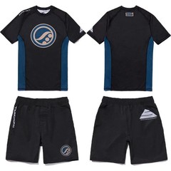 Shoyoroll Oxford Competitor Rash Guard SS & Training Fitted Shorts Jiu Jitsu Set