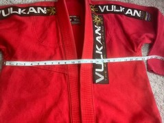 VULKAN Brazilian Jiu Jitsu GI Pro Light Size A0 Red Jacket Top Men’s