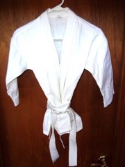 MAINE TAEKWONDO Kids Unisex Martial Arts Top No Pants Size 0 VG Condition LQQK!