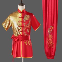 Chinese Martial Arts Shaolin Uniform Kungfu Changquan Suit Dragon Embroidery Hot