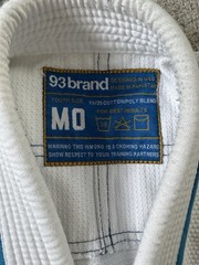 93 Brand Jiu Jitsu Gi M0 White Blue Youth VGUC