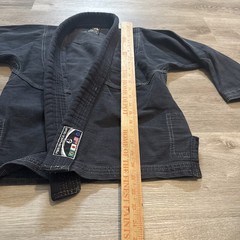 Off Brand Kids BJJ Jiu Jitsu Kids Gi Size K1 Black