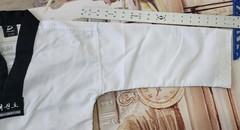Dynamic Taekwondo Uniform Set Size 0/140 w/4 Belts 2 Headbands CMA TKD