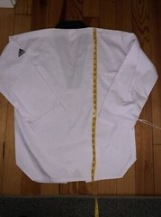 Adidas Taekwondo White Martial Art World Champion Uniform Shirt 160cm (2)