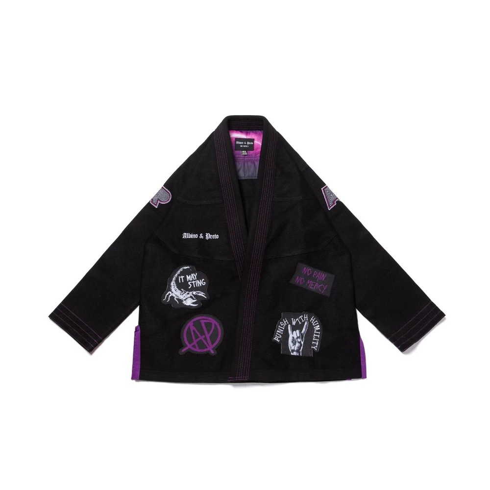 Albino and Preto Inspired BJJ Gi Batch 85 No Mercy Kimono Jiu Jitsu New Addition