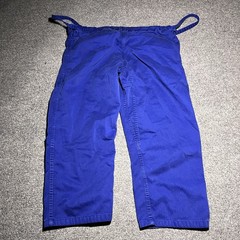 FUJI Kimono Gi Pants Youth Size 1 Blue BJJ Brazilian Jiu Jitsu Unisex