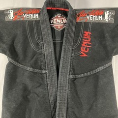 Venum C2 Challenger Series Youth BJJ Jiu Jitsu Gi Jacket Black Red 100% Cotton