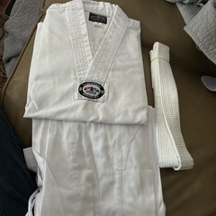 MARTIAL ARTS GROUP GI KIDS 0 WHITE GLADIATOR TAEKWONDO APPROVED MAG UNIFORM
