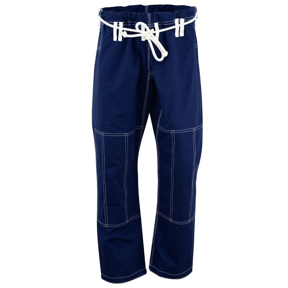 Navy BJJ Pants Jiu Jitsu Gi Martial Arts Grappling Training Trousers Ripstop