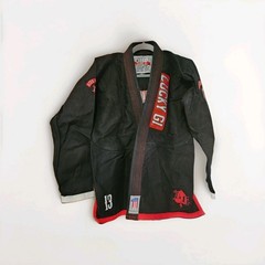 Lucky Gi Aces and Eights A1 Black BJJ Gi Dead Mans Hand Jiu Jitsu Kimono + Bag
