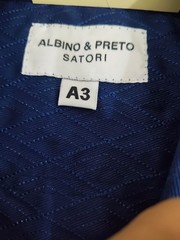 Albino & Preto BJJ GI A3 Navy Blue Batch#72 Satori Jiu Jitsu Uniform With Bag