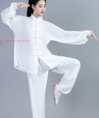 Cotton Linen Kung Fu Tai Chi Uniform Unisex Martial Arts Wing Chun Suit Clothing