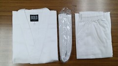 Martial Arts Karate Uniform / BOLD Lightweight – WHITE — Size 0, 00, 000