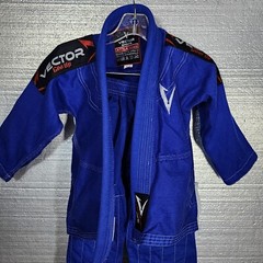 Vector Sports Gear Kids K1 Attila Series Brazilian Jiu Jitsu Gi Suit Preowned.