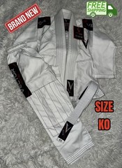 Vector Sports Gear Attila Series Kids Gi -Size K0 (White) COMPLETE SET