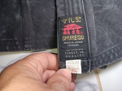 Shureido Karate Uniform size 3.5 Black Made In Japan Jacket Pants Set