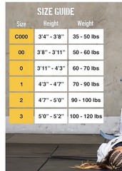 IBJJF Ultra Light BJJ Brazilian Jiu Jitsu Gi for Kids with Preshrunk Fabric Sz 3