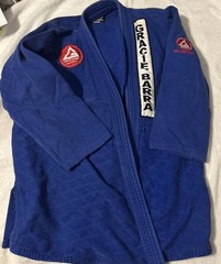 Gracie Barra Kimono Gi Tops Lot Of 3 Adult A5 Jiu Jitsu BJJ Blue White MMA XXL