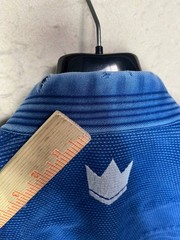 KiNGS Mens F2 Blue Jiu Jitsu MMA Martial Arts Kimono Jacket Top