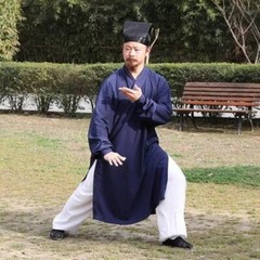 Taoist Robes Taichi Clothing Kungfu Practice Martial Arts Clothes Hanfu Men Robe