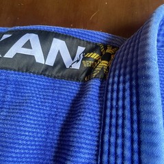 Vulkan Pro Light Jiu Jitsu Gi Jacket Mens Large A2 Blue 100% Cotton Brazil