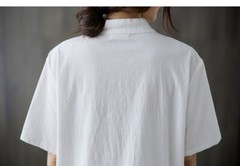Women’s Retro Linen Shirts Pants Tai Chi Sets Blouse Martial Arts Kung Fu Suits