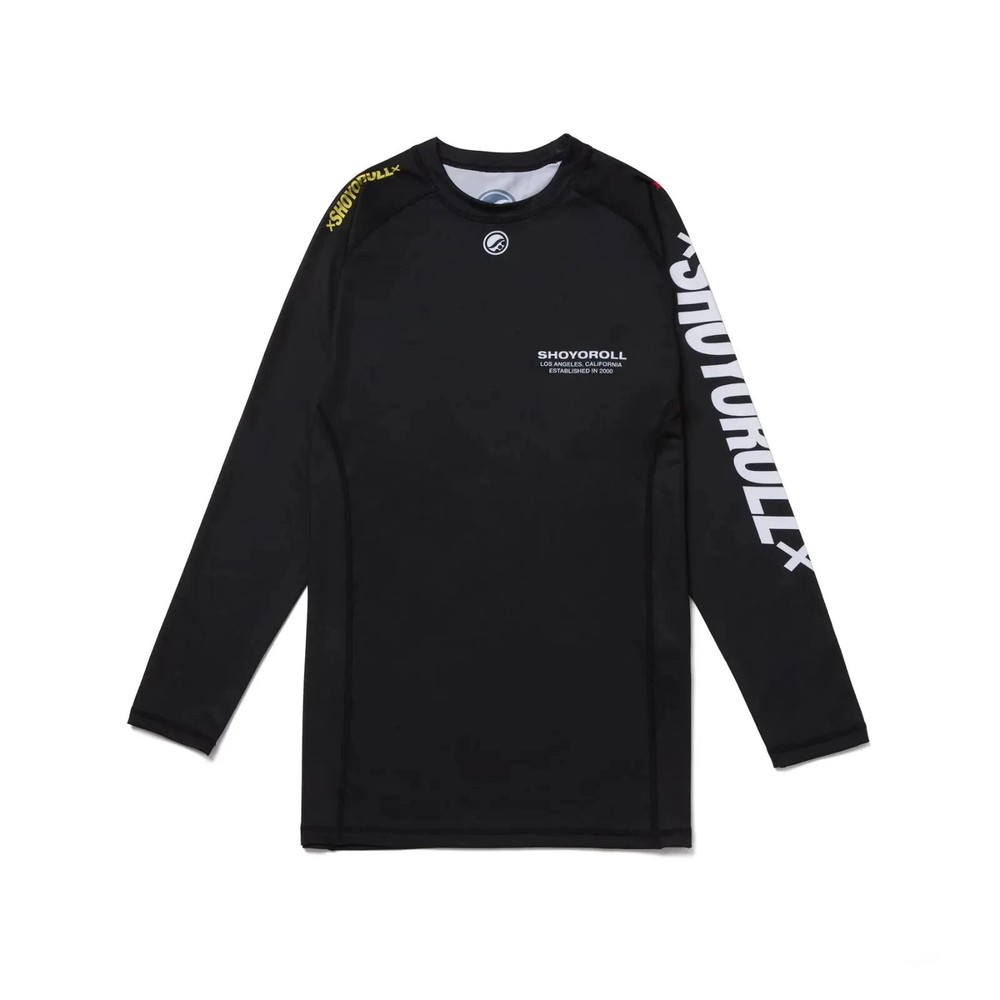 Shoyoroll Brazil Kimono V1 Rash Guard LS And V1 Fitted Shorts (Black)