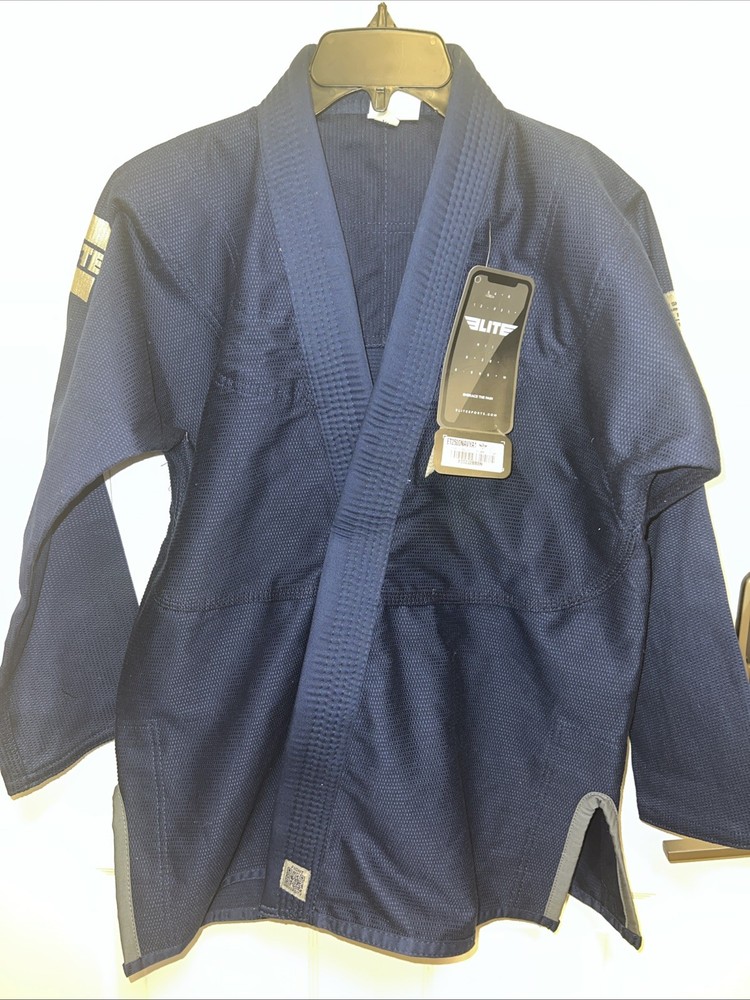 Elite Sports GI Top Set MMA Brazilian Jujitsu Martial Art Uniform – Navy Blue A1