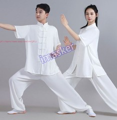 Cotton Linen Kung Fu Tai Chi Uniform Unisex Martial Arts Wing Chun Suit Clothing