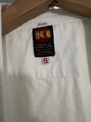KI INTERNATIONAL WHITE HEAVY COTTON KARATE UNIFORM SIZE 5~PRE-OWNED~WORE IT ONCE