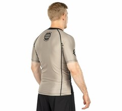 Fuji Special Ops MMA BJJ Jiu Jitsu ShortSleeve Short Sleeve SS Rashguard – Tan