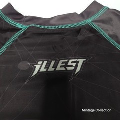 RARE ILLEST WORLWIDE x VOLTRON BRAZILIAN JIU JITSU BJJ MMA RASH GUARD SIZE LARGE