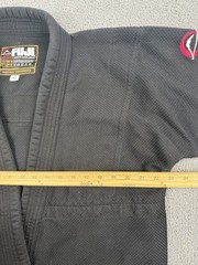 Fuji Gi & Gear Jacket Mens A3 Black Kimono BJJ Jacket Jiu Jitsu Martial Top Only