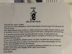 Jiu Jitsu premium white fight gear w/ top, bottoms, & white belt. New, size A1