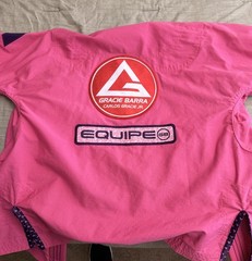 Gracie Barra Adidas Lite Jiu-Jitsu Gi Uniform Set Pink Adult Female Size F4
