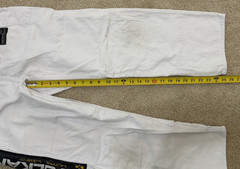 Mens Vulkan The Real Jiu Jitsu White Top Pro A0 Fight Wear Cotton Jacket & Pants