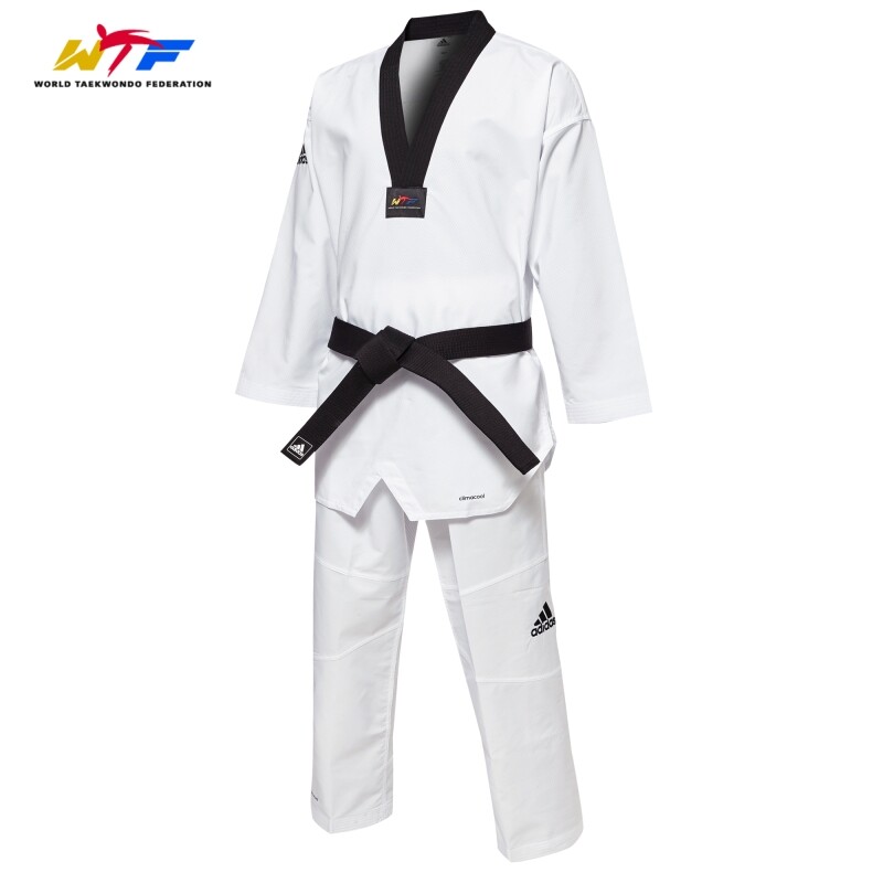 Adidas ADI-FIGHTER Taekwondo Dan Uniform in Size 200 / 210 WTF Dobok ADITF01 TKD